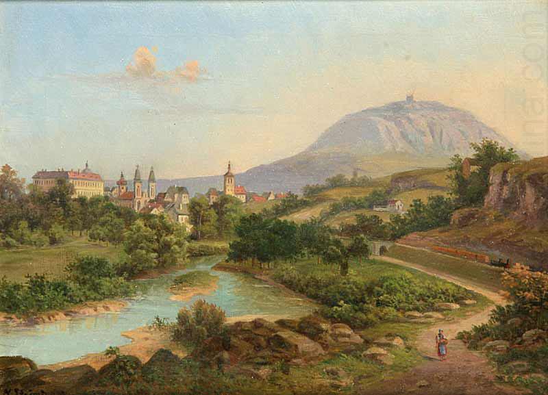 A View of Roudnice with Mount rip, unknow artist